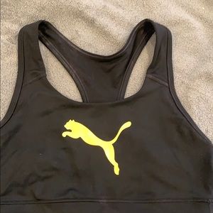 Puma Black Sports Bra